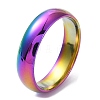 Ion Plating(IP) 304 Stainless Steel Flat Plain Band Rings STAS-I160-B-16mm-M-1