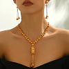 Alloy Geometric Vintage Fringe Necklace & Earrings Set for Women Banquet Engagement UF6584-4