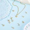 10Pcs 10 Styles Rack Plating Brass Micro Pave Clear Cubic Zirconia Pendants KK-SC0007-90-4