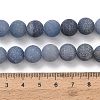 Dyed & Heated Natural Blue Aventurine Beads Strands G-J376-31-10mm-5
