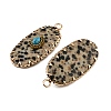 Natural Dalmatian Jasper & Synthetic Turquoise Carved Pendants GG-CBA5963-02C-2