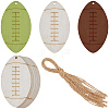 Sport Ball Theme Unfinished Wooden Painting Hanging Ornaments WOOD-WH20001-12C-1