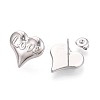 304 Stainless Steel Stud Earrings EJEW-T047-07P-2