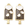 Summer Theme Alloy Enamel Pendants ENAM-B050-06G-4