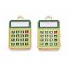 Alloy Enamel Pendants ENAM-Q004-01KCG-17-1