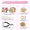 1 Bag DIY Keychain Kit DIY-GL0007-19B-2