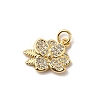 Brass Micro Pave Cubic Zirconia Pendants KK-A266-28G-1