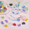 48Pcs 8 Colors Opaque Acrylic Beads OACR-SC0001-87-4