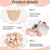 1 Set Unfinished Wooden Chips WOOD-OC0003-98A-4