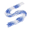 Electroplate Imitation Jade & Opaque & Transparent Glass Beads Strands EGLA-Q135-4x6MM-01B-2