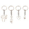 201 Stainless Steel Cat Keychains KEYC-TAC00008-1