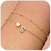 2Pcs 2 Styles Brass Beaded Bracelets & Satellite Chains Bracelets for Women FS-WG4A116-20-1
