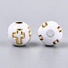Plating Acrylic Beads PACR-Q113-01-2