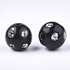Plating Acrylic Beads LS-PACR-S186-10mm-A01-2