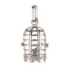 Brass Cage Pendants X-KK-K163-20P-NR-2