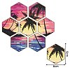 DIY Cup Mats Diamond Painting Kits DIAM-PW0004-117F-1