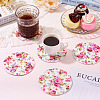 8Pcs PU Leather Cup Mats AJEW-MB0001-12-9
