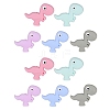 10Pcs 5 Styles Cartoon Little Dinosaur Silicone Beads JX695A-1