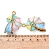 304 Stainless Steel Enamel Pendants STAS-N114-11G-01-3