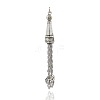 Tibetan Style Alloy Tassels Big Pendants Mobile Accessories Findings PALLOY-J493-07AS-2