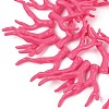 Opaque Acrylic Imitation Coral Beads Strands SACR-P033-02A-07-2