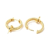 Brass Ring Hoop Earring Findings KK-G434-03G-2