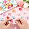 30Pcs UV Plating Opaque Acrylic Beads OACR-YW0004-16-4