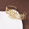 304 Stainless Steel Cuff Bangles for Women BJEW-C141-01G-3