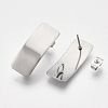 Non-Tarnish 304 Stainless Steel Stud Earring Findings STAS-S079-75-1