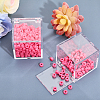 Square Transparent Plastic Candy Storage Case ODIS-WH0043-53-5