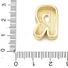 Brass Initial Beads KK-B167-27G-01R-3