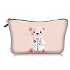 Cartoon Doctor Bear Print Polyester Cosmetic Zipper Pouches PW-WG9A6AB-04-1