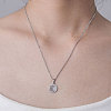 Non-Tarnish 201 Stainless Steel Hollow Leaf Pendant Necklace NJEW-OY001-22-2