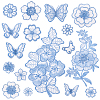 16Pcs 16 Styles Embroidery Lace Appliques DIY-GA0007-45-1