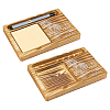 2Pcs Flower Printed Wood Display Trays for Sticky Notes ODIS-PH0009-18-1