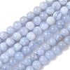 Natural Blue Lace Agate Beads Strands G-F222-30-6mm-01-2