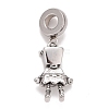 304 Stainless Steel European Dangle Charms STAS-I194-28AS-2