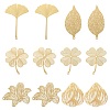 12Pcs 6 Styles Brass Big Pendants KKC-TA0001-09-1