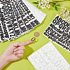 12 Sheets 2 Colors Letter A~Z PVC Waterproof Self-Adhesive Stickers STIC-GA0001-21-3
