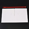 Cardboard Paper Hollow Out House Candy Boxes with Window and Red Polyester Ribbon CON-WH0816-003-2