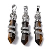 Natural Tiger Eye Pendants G-A241-01P-08-1