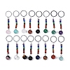 Natural & Synthetic Mixed Gemstone Keychain G-H076-01P-1