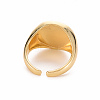 Brass Glass Cuff Rings RJEW-S045-126-NR-3