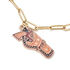 2Pcs 2 Styles West Cowboy Style Alloy Enamel Charm Bracelets BJEW-JB12521-4