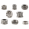 Tibetan Style Alloy Large Hole European Beads TIBEB-CD0001-01AS-17