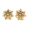 304 Stainless Steel Crystal Rhinestone Stud Earrings EJEW-G423-15G-3