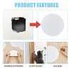 SUPERFINDINGS 8Pcs PP Plastic Frosted Blank Plate DIY-FH0005-42-4