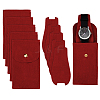 Rectangle Velvet Single Watch Storage Bag with Flip Cover ABAG-WH0038-59-1