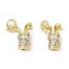 Brass Micro Pave Cubic Zirconia Pendants X-KK-Z120-29G-1