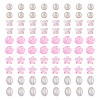 100Pcs 5 Styles Electroplate Transparent Glass Beads EGLA-TA0013-35B-2
